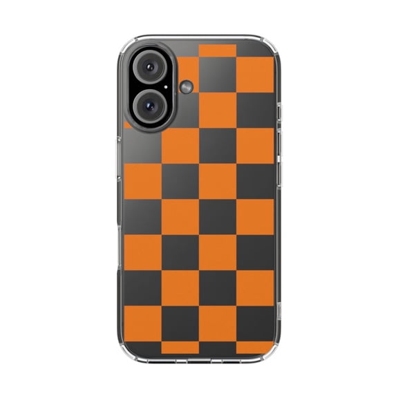 DistinctInk Clear Hybrid Case for Apple iPhone 16 Plus (6.7" Screen) - Orange, Clear - Raised Bezel Screen Guard