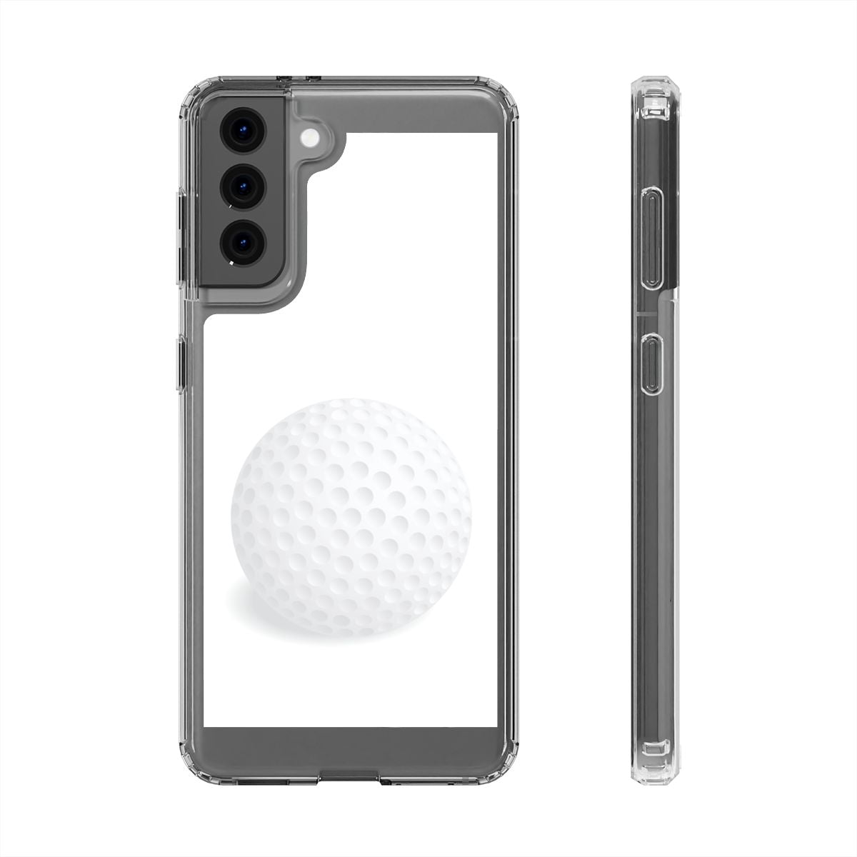 Clear Hybrid Shockproof Case for Samsung Galaxy S21 - Dimpled Sphere on ...