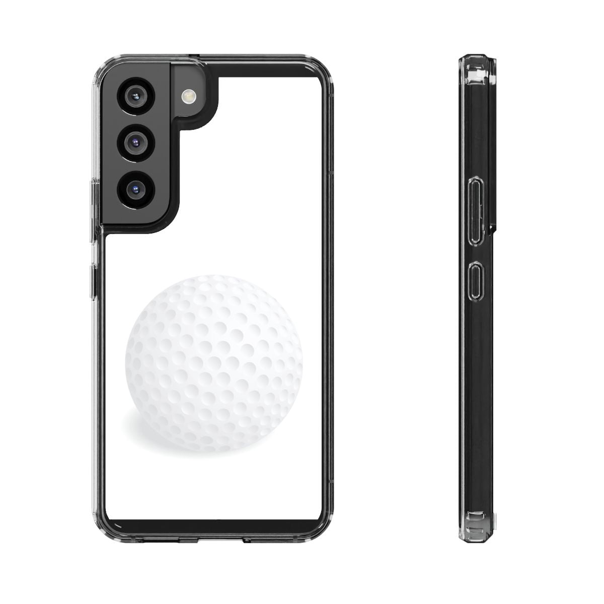 Clear Hybrid Shockproof Case for Samsung Galaxy S22 - Dimpled Sphere on ...