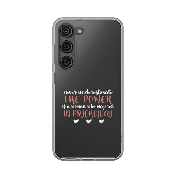 Clear Hybrid Shockproof Case for Samsung Galaxy S23 PLUS - Power of Women in Psychology