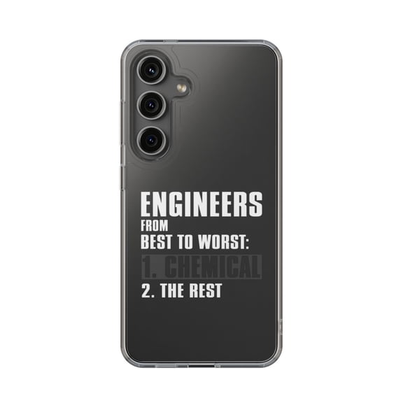 Clear Hybrid Shockproof Case for Samsung Galaxy S25 PLUS - Chemical Engineers Ranked Best