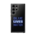 thumbnail image 1 of DistinctInk Clear Hybrid Case for Samsung Galaxy S25 Ultra (6.9" Screen) - Show Your Support for First Responders - Wireless Charging Compatible, 1 of 1