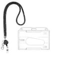 thumbnail image 1 of Clear ID Badge Holder with Detachable Lanyard, 2.6x3.5 Inch Reusable Card Holder for Work, Conference, Hospital, Office Supplies & Security Pass, 1 of 8