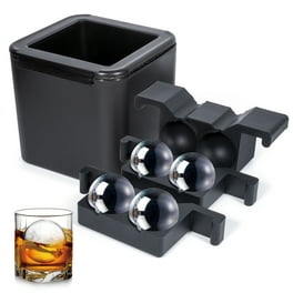 Dropship 4 Packs Small Ice Cube Trays Mini Circle Ice Cube Tray Round Ice  Ball Maker Mold With Lid Bin 132Pcs Ice Cubes For Chilling Drinks Coffee  Juice Cocktail Whiskey to Sell