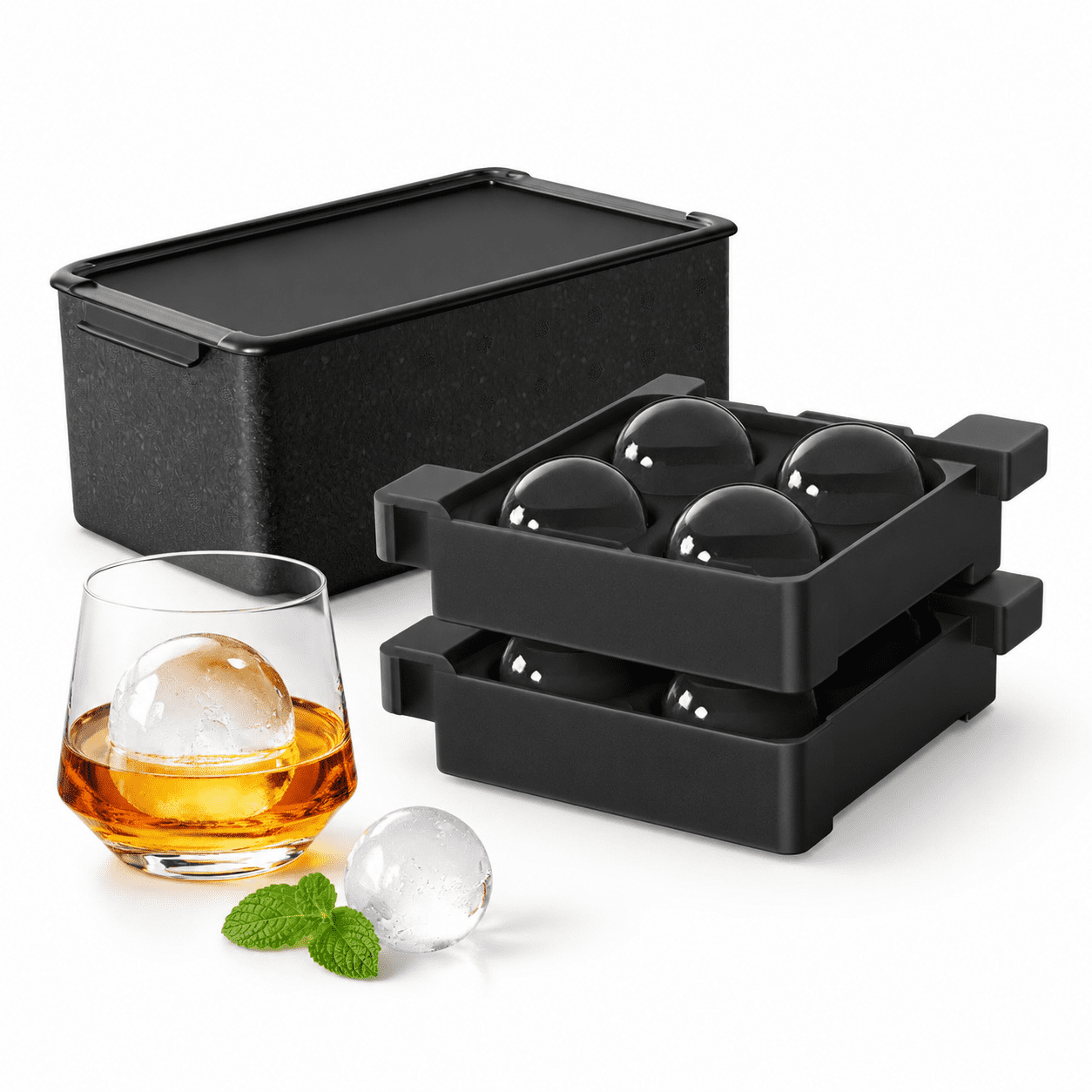 Clear Ice Ball Maker For: Circle Cube Tray Make 2inch Sphere - Old ...