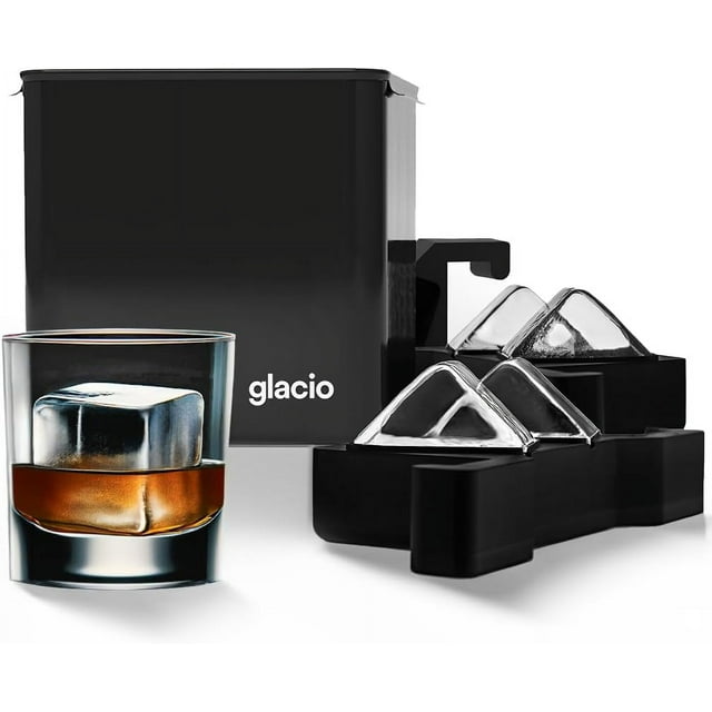 Clear Ice Maker Whiskey Ice Cubes Mold Crystal Clear, DilutionFree