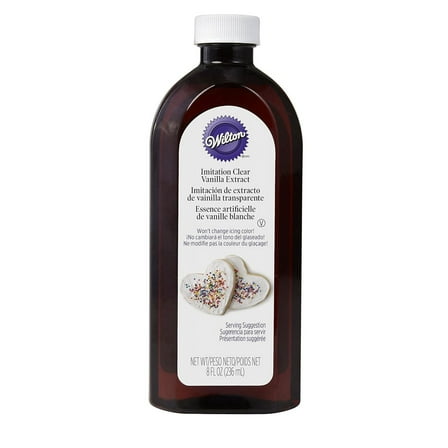 Clear Imitation Vanilla 8 Oz Bottle