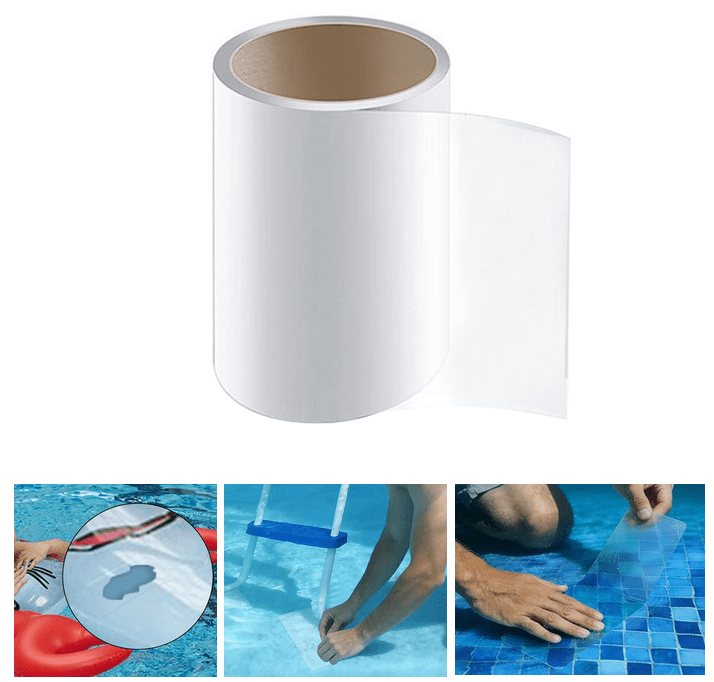 Clear Inflatable Patch Repair Kit, 3.28ft Waterproof TPU Pool Repair ...