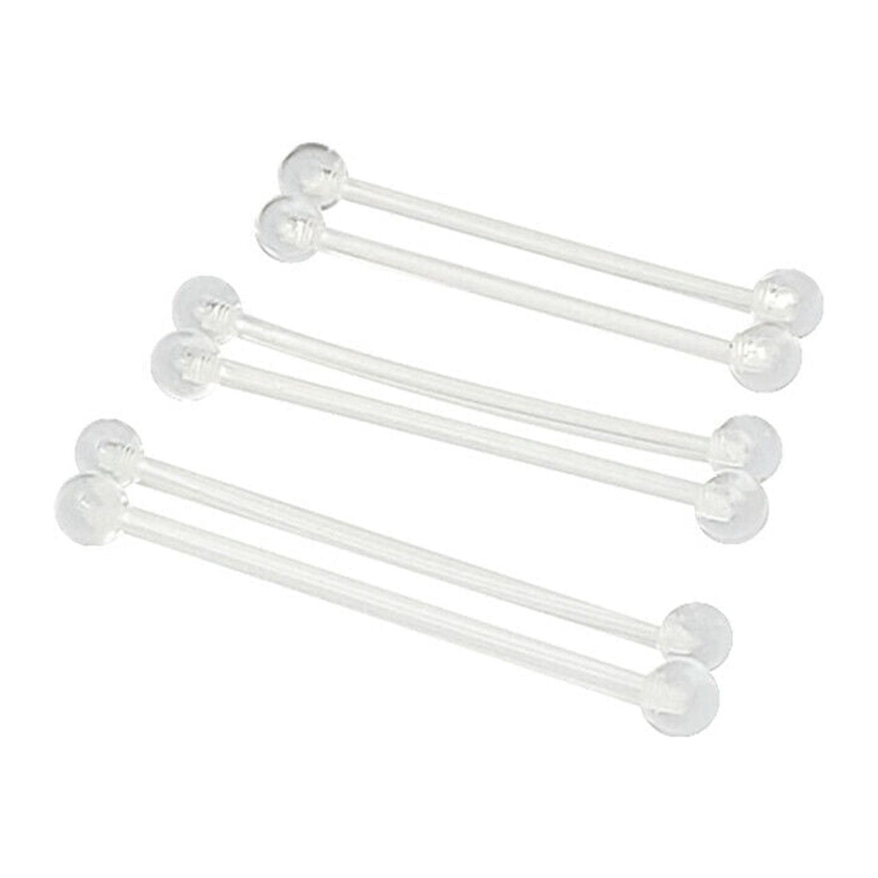 Body Jewelry Online, Clear Invisible Flexible BioFlex Retainers 14g ...