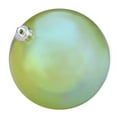 Clear Iridescent Green Jumbo Shatterproof Round Christmas Ornament, 5.