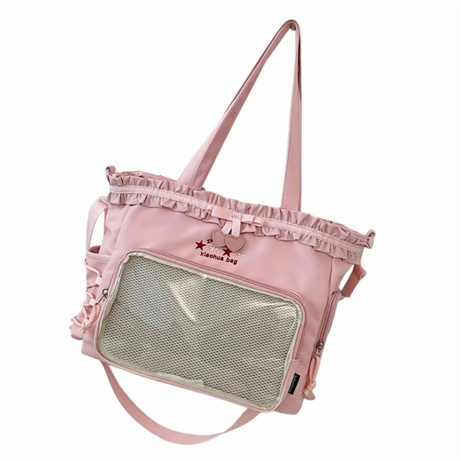Clear Ita Bag Students School Bag Crossbody Bag Large Capacity Shoulder Bag