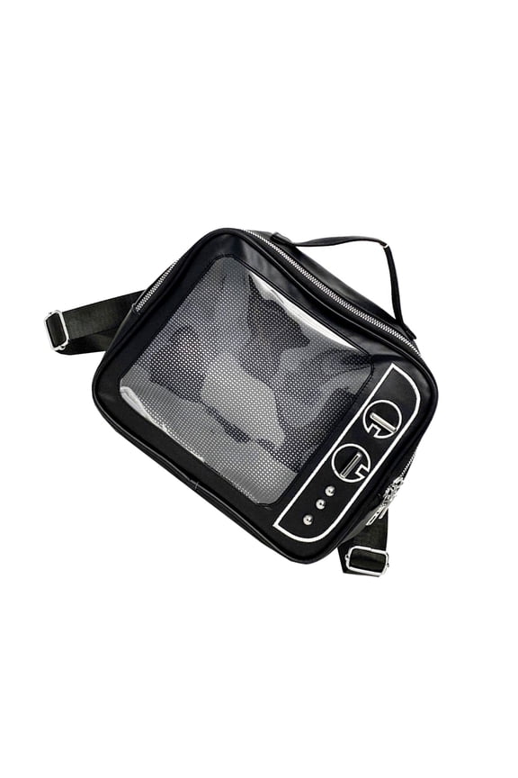Clear Itabag Lovely Shoulder Bag Pin Display Backpack Aesthetic Crossbody Bag Retro Televisions Messengers Bag for Daily