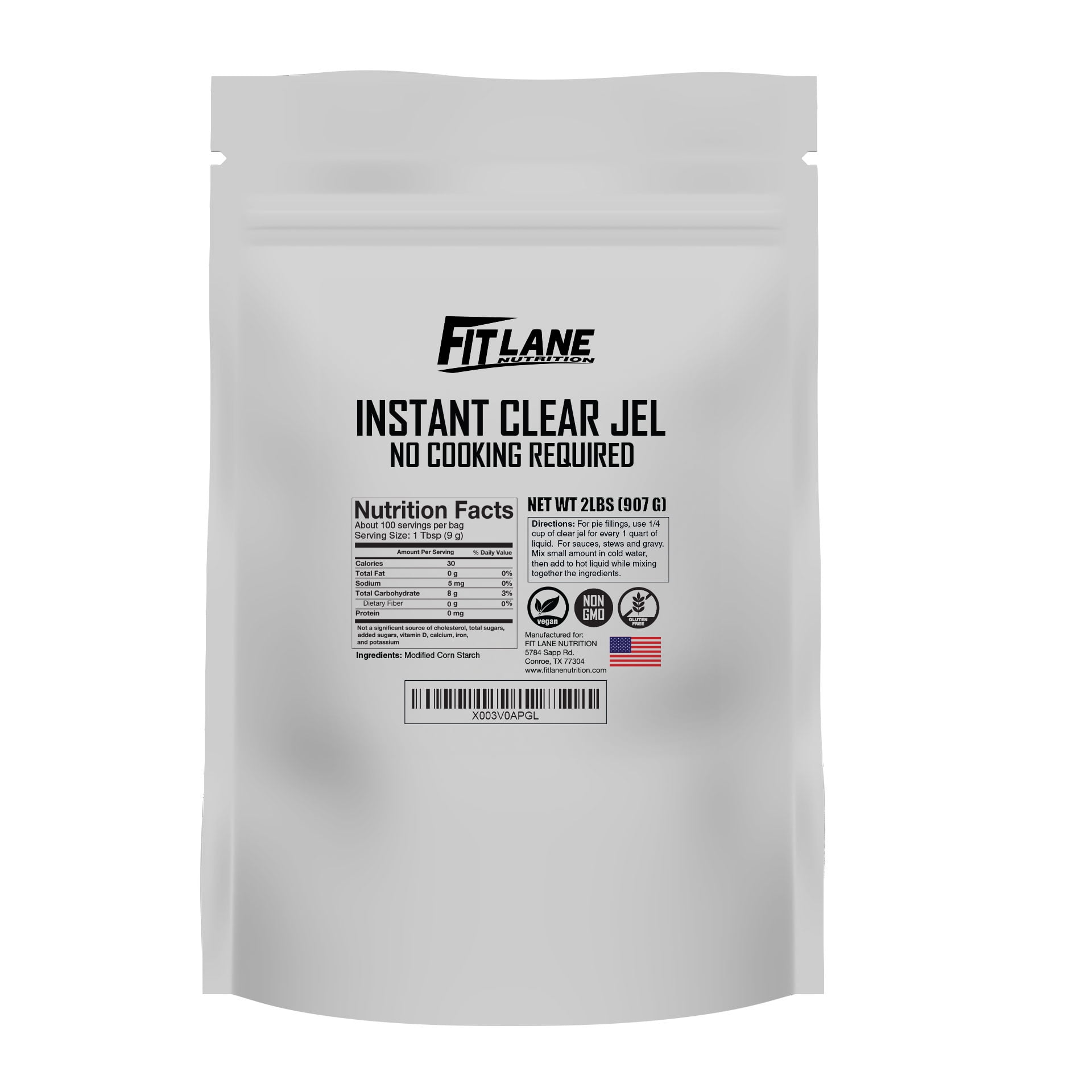 Clear Jel Instant Type Powder 2 Lbs Secret Ingredient for Beautiful Pies Thickener for