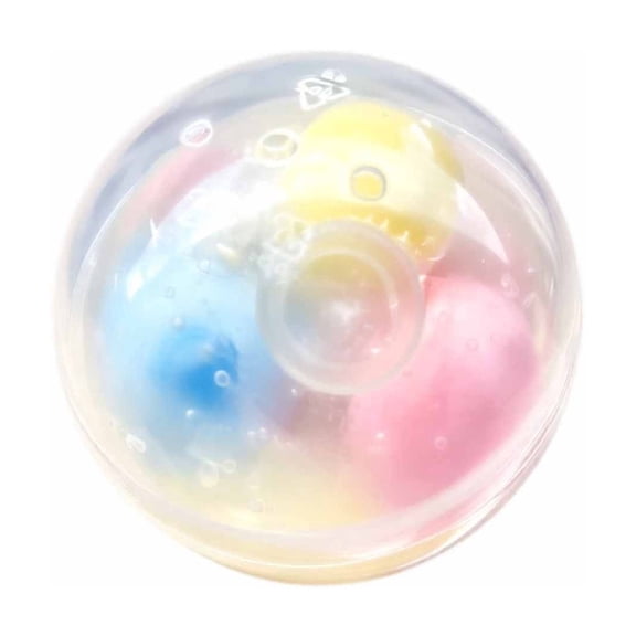 Clear Jelly Pearl Bead Ball Squishy Squeeze Toy,Slow Rebound Soft TPR Gel Sensory Stress Relief Fidget,Cute Novelty Creative Package For Festive Home Room Desk Decor Gift Present