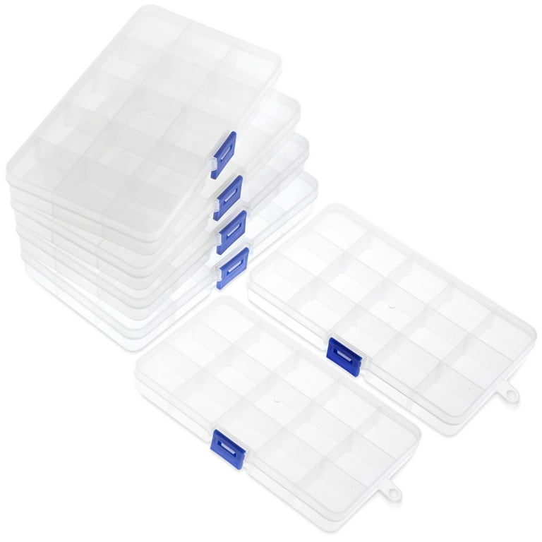 6 Pieces Mini Plastic Clear Storage Box for Collecting Small Items, Beads,  Jewelry, Business Cards - AliExpress