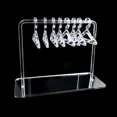 thumbnail image 1 of Clear Jewelry Display Stand Holder Creative Tabletop Earring Organizers Acrylic Coat Hanger Shape Stand Show Case Accessories Silver, 1 of 6