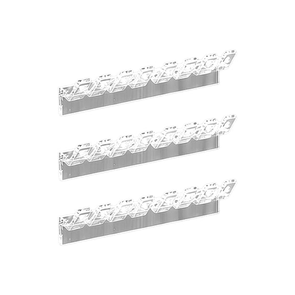 Clear Jewelry Hanger Wall Mount Necklace Organizer Hooks For Earrings Chains Rings Bedroom Closet Storage 3Pcs