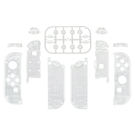 Clear Joycon Housing w/Full Set Buttons Replacement Shell Case for Nintendo Switch/OLED Model Joycon