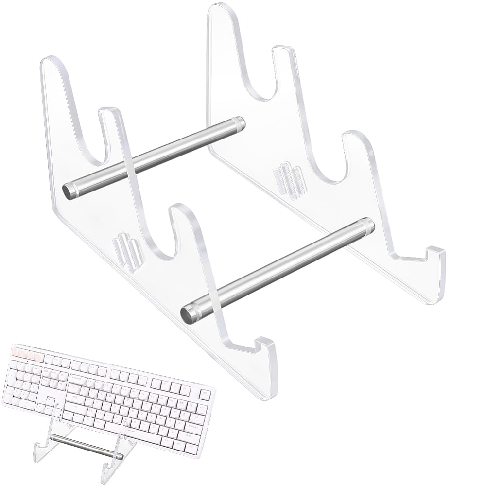 Clear Keyboard Stand Keyboard Display Shelf Acrylic Iron 3 Tier ...