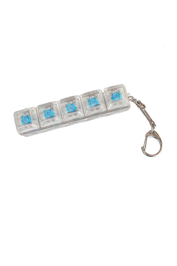 Clear Keyboards Keychain Pendant Mobile Phone Backpack Pendant Desktop