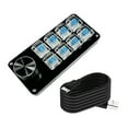 thumbnail image 1 of Clear Keycap Programmable Macro Keyboards,3key/4key/6key/8key Programmable Pad Easy Volumes & Brightness Adjustment, 1 of 9