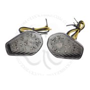Clear LED Flush Mount Turn Signal Blinker Marker Suzuki GSXR GSF GSX SV DRZ SFV