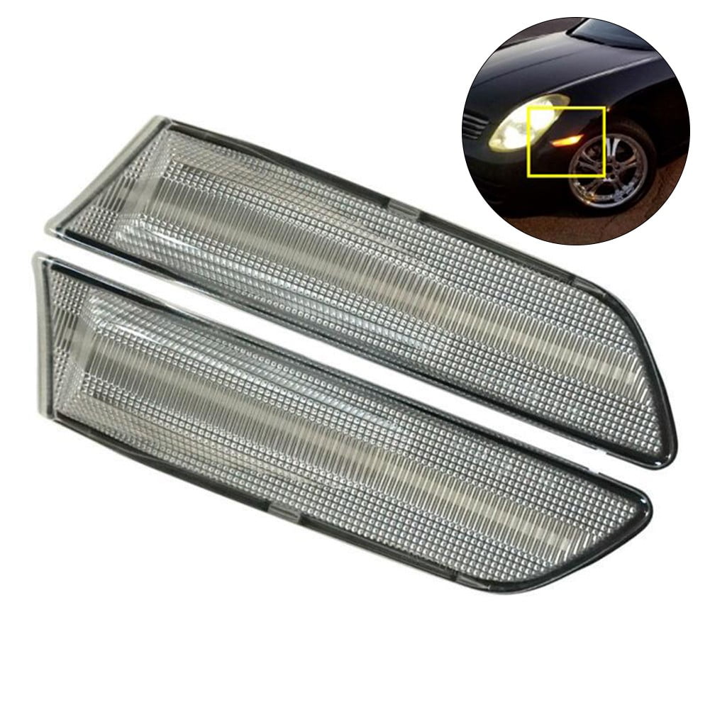 Clear LED Front Bumper Side Marker Light Fits For Infiniti G35 Sedan