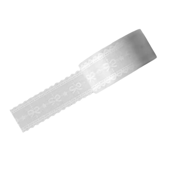 Clear Lace Pattern Pressure Sensitive Packing Tape 100Meters Artistic Design Creative Adhesive Roll