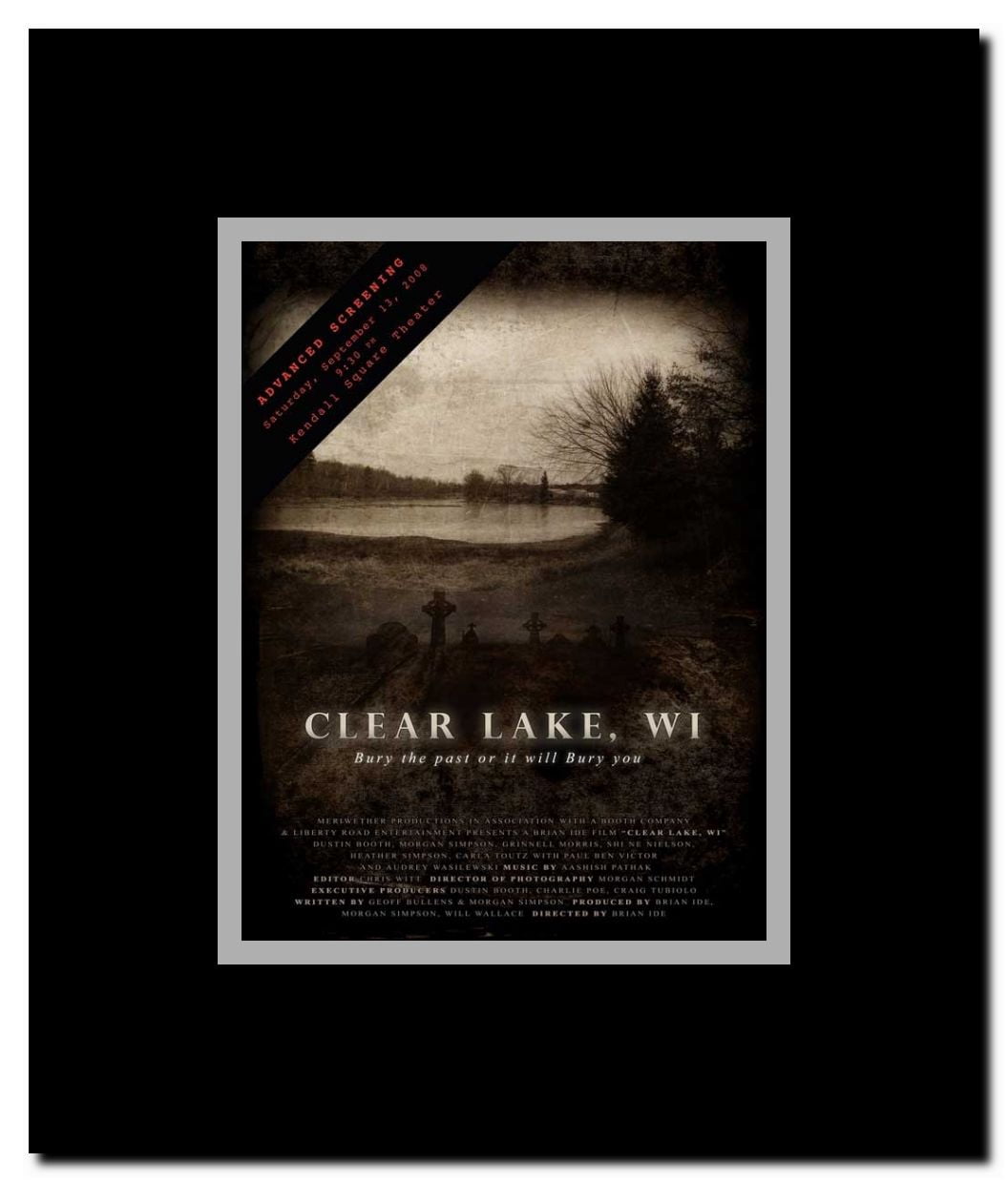 Clear Lake WI Framed Movie Poster