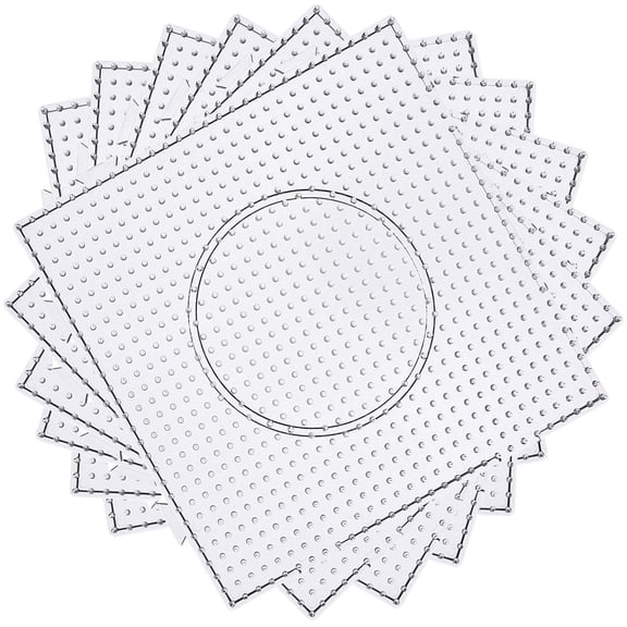 Clear Large Fuse Bead Pegboards For Bead Craft Creation