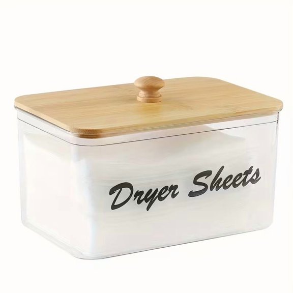 Clear Laundry Ball Storage Box with Lid - Organized Solution for Laundry Essentials