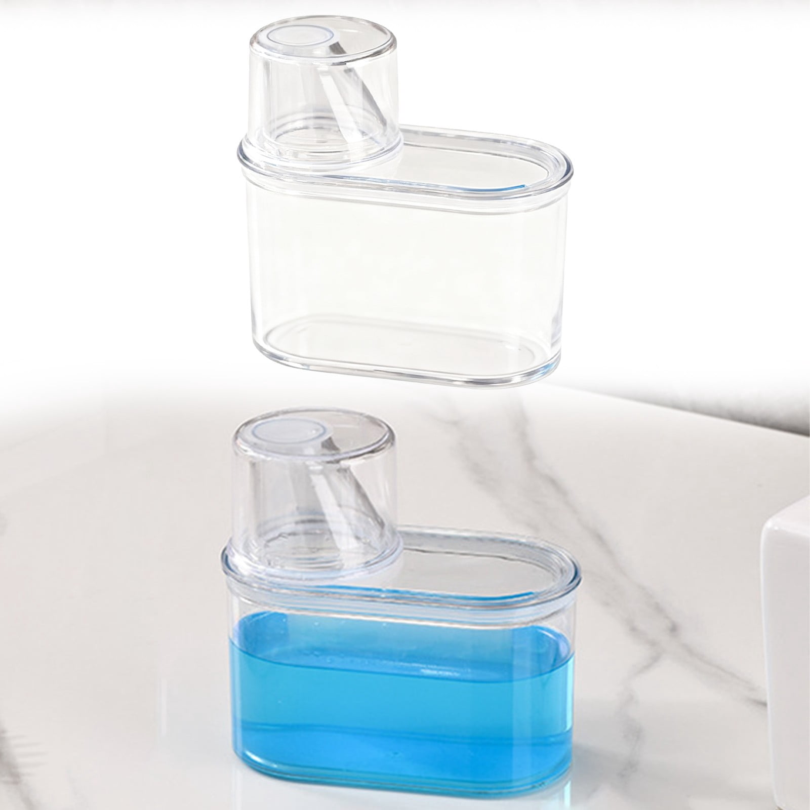 Clear Laundry Detergent Dispenser Container, Sealed Storage Tank with ...
