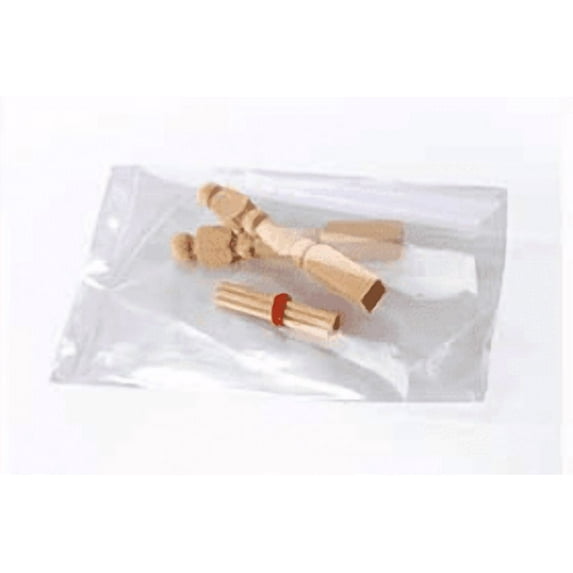 Clear Layflat Poly Bags 1.5 mil, 5 X 9 inches - Case of 1000 Bags