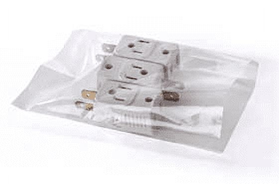 Clear Layflat Poly Bags 2 mil, 2 X 16 inches - Case of 1000 Bags