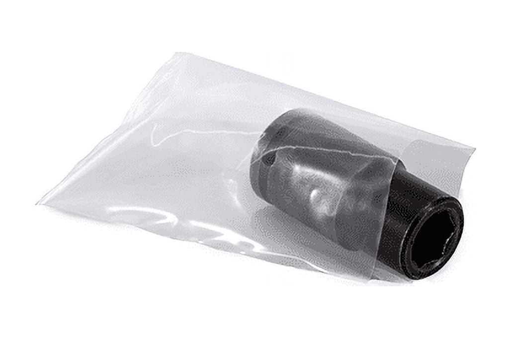 Clear Layflat Poly Bags 4 mil, 2 X 12 inches - Case of 1000 Bags