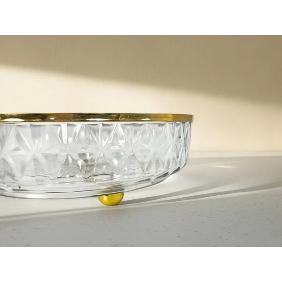Clear Lazy Susan Organizer 10.6" Plastic Turntable Rotating Storage Spinning