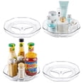 thumbnail image 1 of Clear Lazy Susan Organizer, Sindcom 4 Pack Turntable Spice Rack, for Cabinets Kitchen, Countertop, Bathroom, Makeup, 9 Inches, 1 of 8