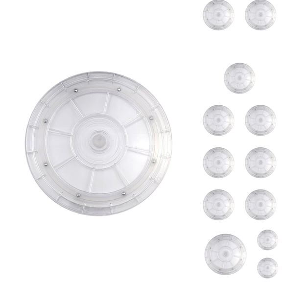 Clear Lazy Turntable 6" Acrylic Turntable Bearing For Decorating Cookies Clear Swivel Organizer Base