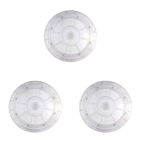 Clear Lazy Turntable 6" Acrylic Turntable Bearing for Decorating Cookies Clear Swivel Organizer Base, 5.91 inch, Clear 3PCS