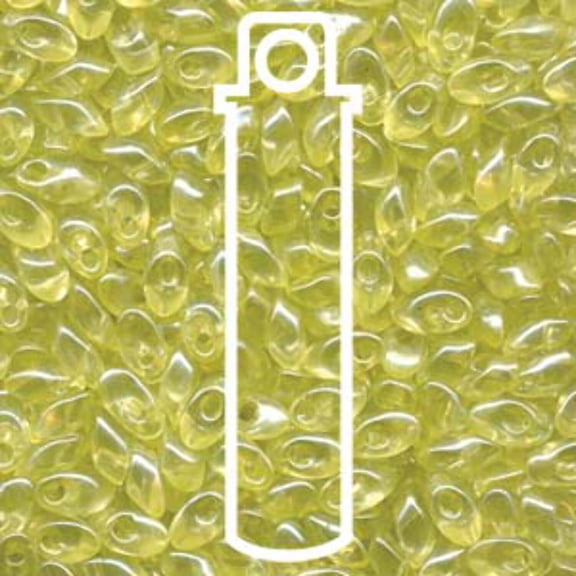 Clear Lemon Transparent Miyuki Long Magatama Beads 4x7mm LMA-3501-TB