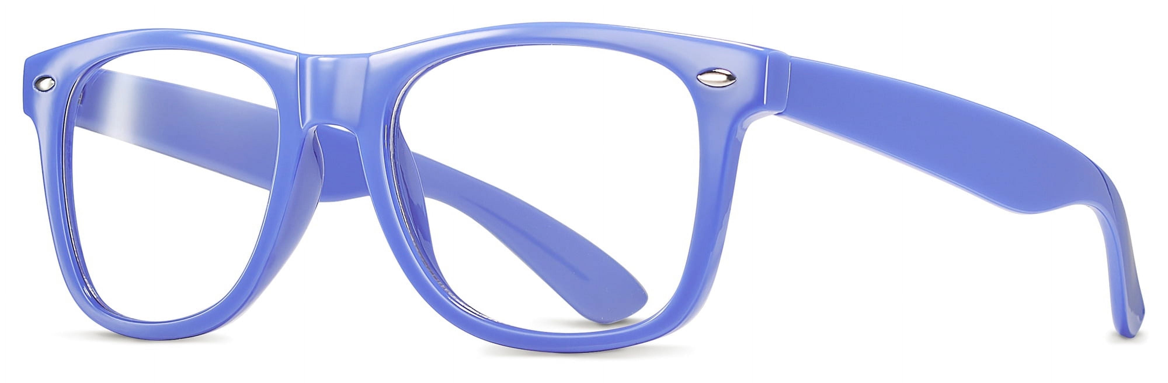 Clear Lens Retro Nerd Glasses - Non-Prescription Fake Eyeglasses For Cosplay, Costume & Fashion (Men & Women)