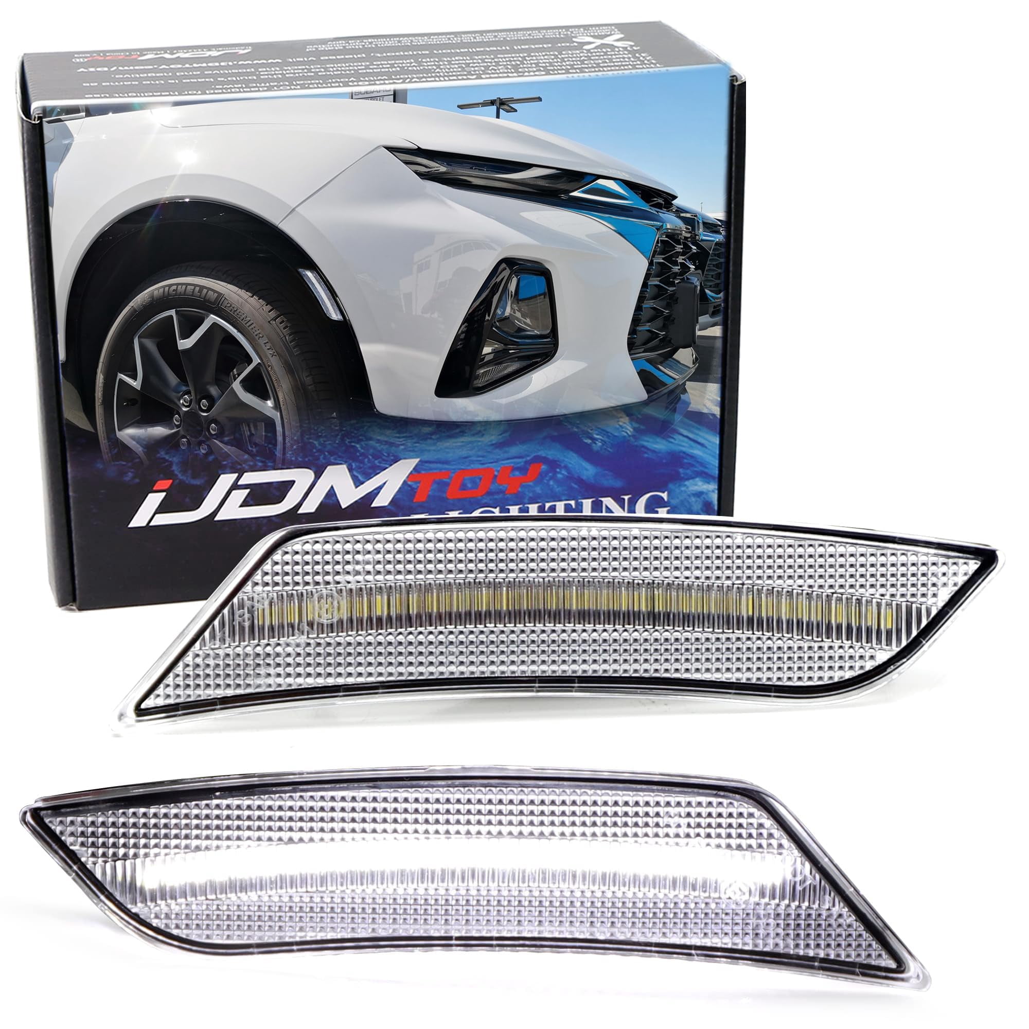 Signal Amber Car & Truck Side Marker Light Assemblies Smoked Lens - Foto 7