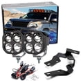 thumbnail image 1 of Clear Lens White LED Ditch Light Bundle For 2010-2023 Lexus GX460, (2) 20W High Power LED Round Pods, Windshield A-Pillar Mounting Brackets & On/Off Switch Wiring, 1 of 9