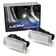 Clear Lens White LED Side Door Courtesy Lights For Mercedes A B C E ML GL GLC GLE GLS Class, Great as OEM Replacement Powered by 18 Pieces of 3W SMD LED Lights
