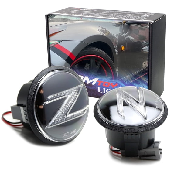 Clear Lens Z-Letter Fully Illuminated LED Turn Signal Side Marker Lamp Assemblies For Nissan 2009-2020 370Z Z34 Fairlady Z