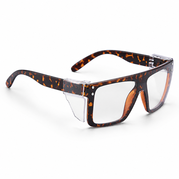 Clear Leopard Photochromic Safety Glasses with UV400 Protection, ANSI Z87.1 Certified