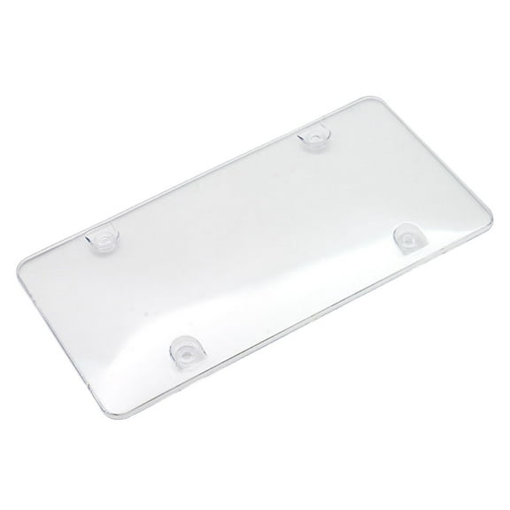 Clear License Plate Cover Frame 2 Pack Durable All Weather Fits Standard US Plates Universal Fit