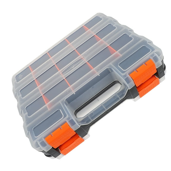 Clear Lid Craft Storage Box with Dividers for Electronic Components and Small Parts