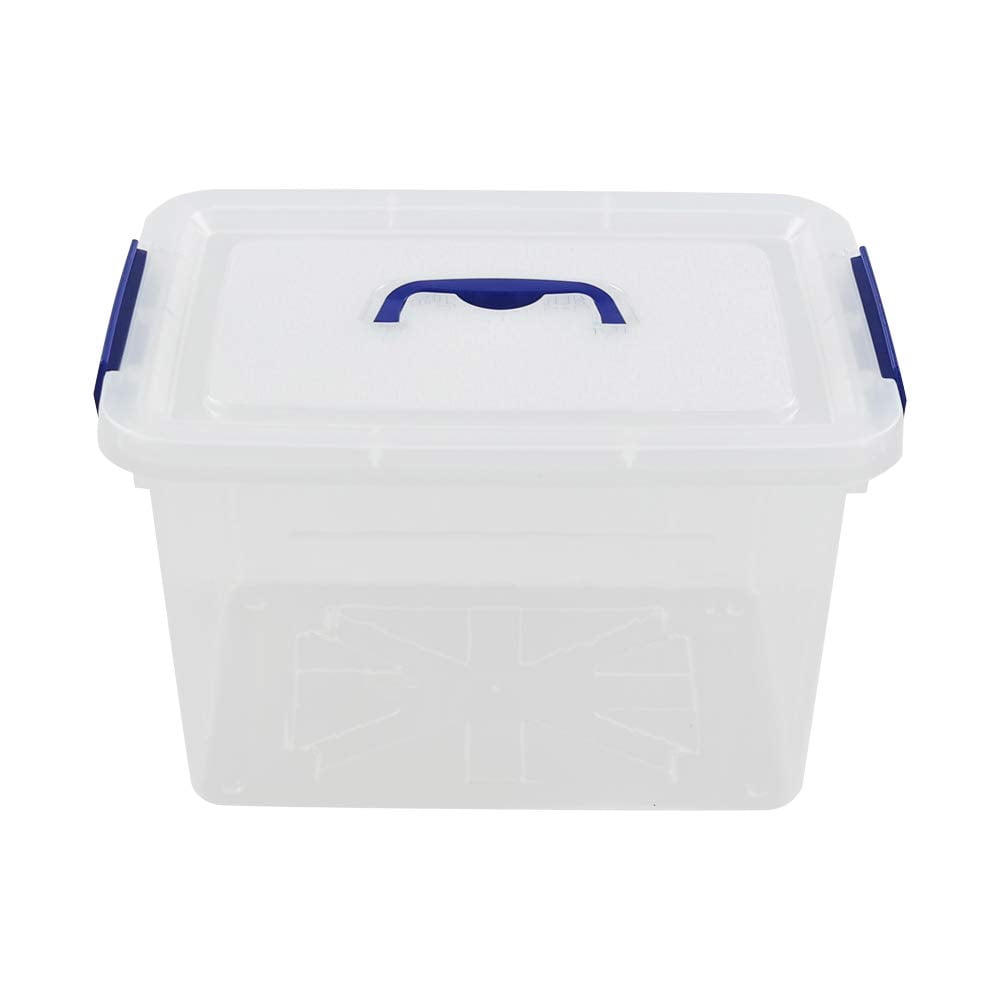 Clear Lidded Plastic Storage Container 12L 1 Pack - Walmart.com