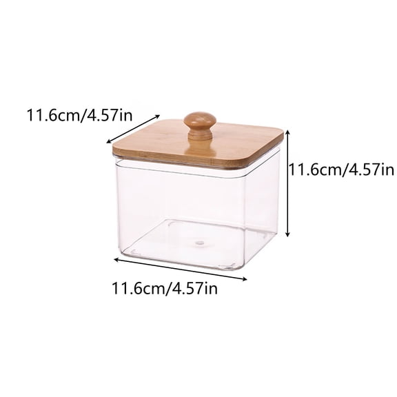 Clear Lidded Storage Container for Laundry Room Kitchen Organization YYUZH